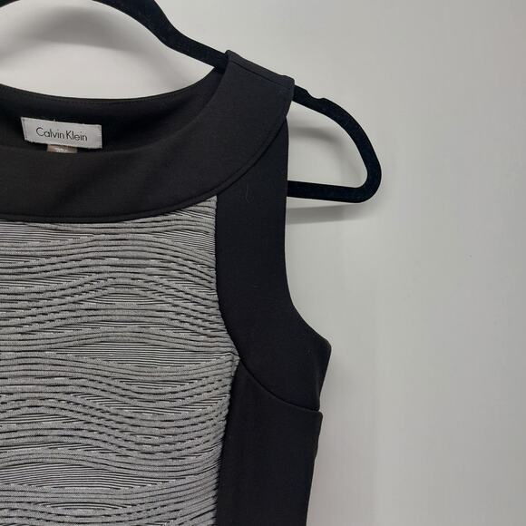 Calvin Klein Women's Sheath Dress Size 4 Textured Career - Picture 6 of 14